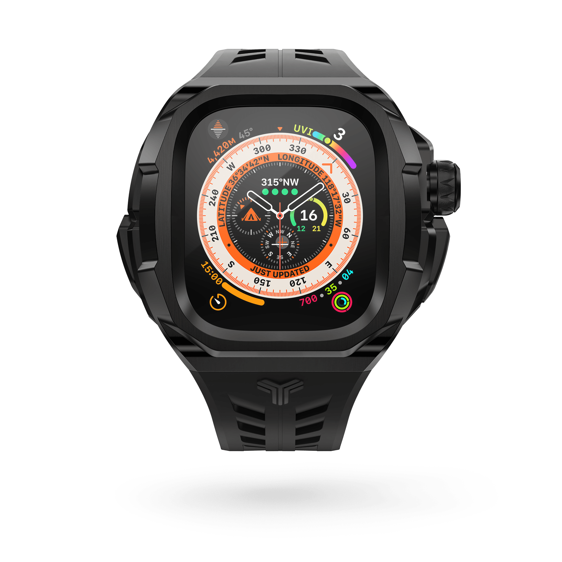 Experience the Y24 Brera Apple Watch Ultra Case, a masterpiece of style and refinement.