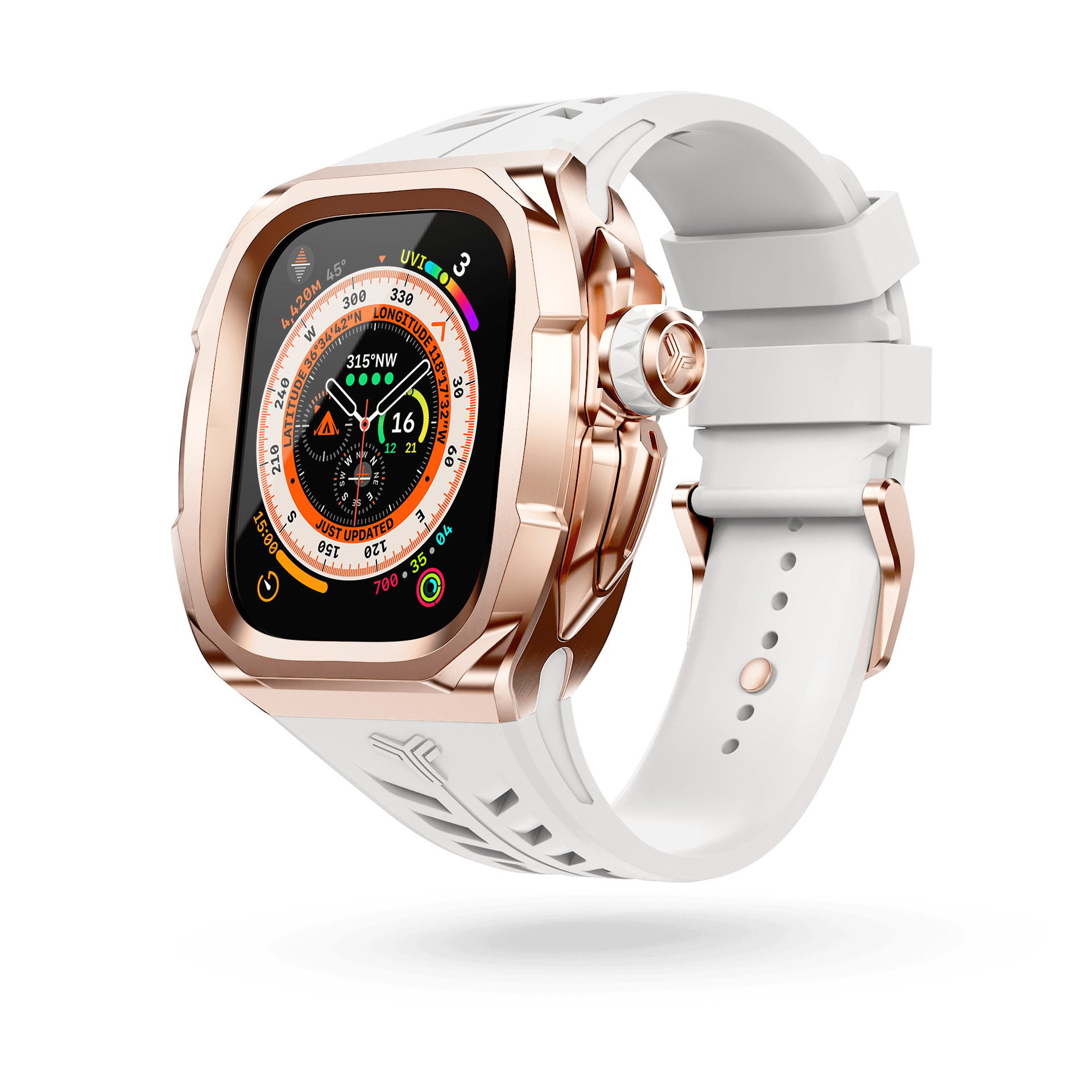 Y24 SOHO edition, a precision-crafted upgrade for your Apple Watch Ultra. Made from premium 316L stainless steel, this exceptional case showcases a visually striking aesthetic.