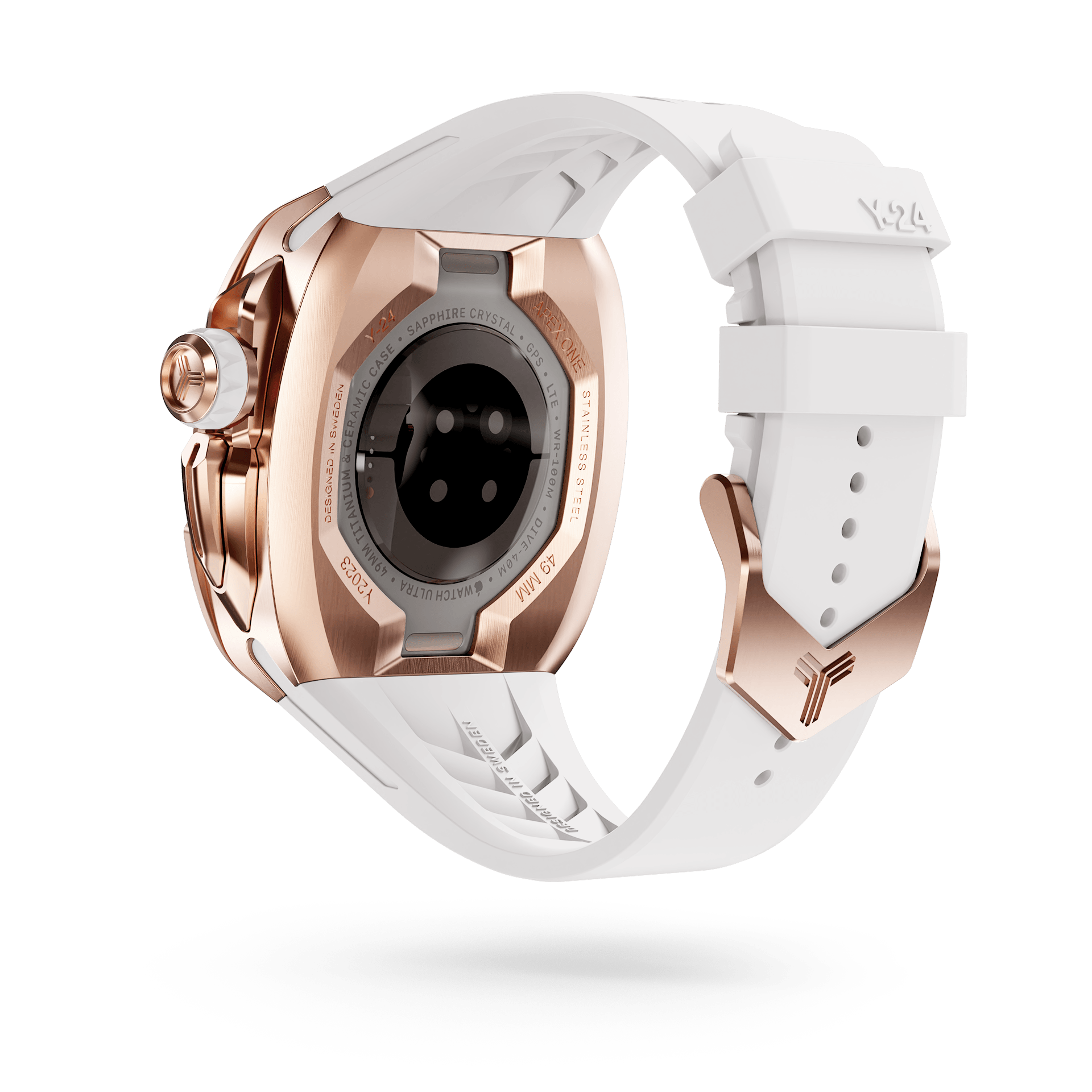 Y24 SOHO edition, a precision-crafted upgrade for your Apple Watch Ultra. Made from premium 316L stainless steel, this exceptional case showcases a visually striking aesthetic.