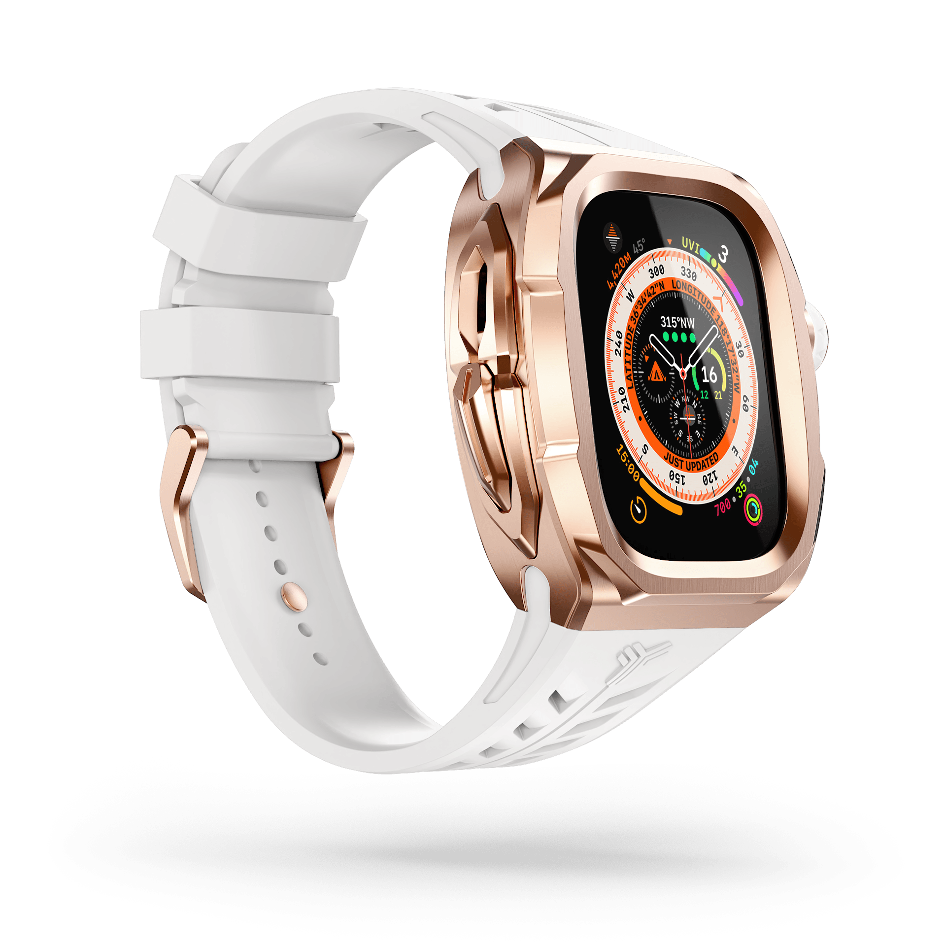 Y24 SOHO edition, a precision-crafted upgrade for your Apple Watch Ultra. Made from premium 316L stainless steel, this exceptional case showcases a visually striking aesthetic.